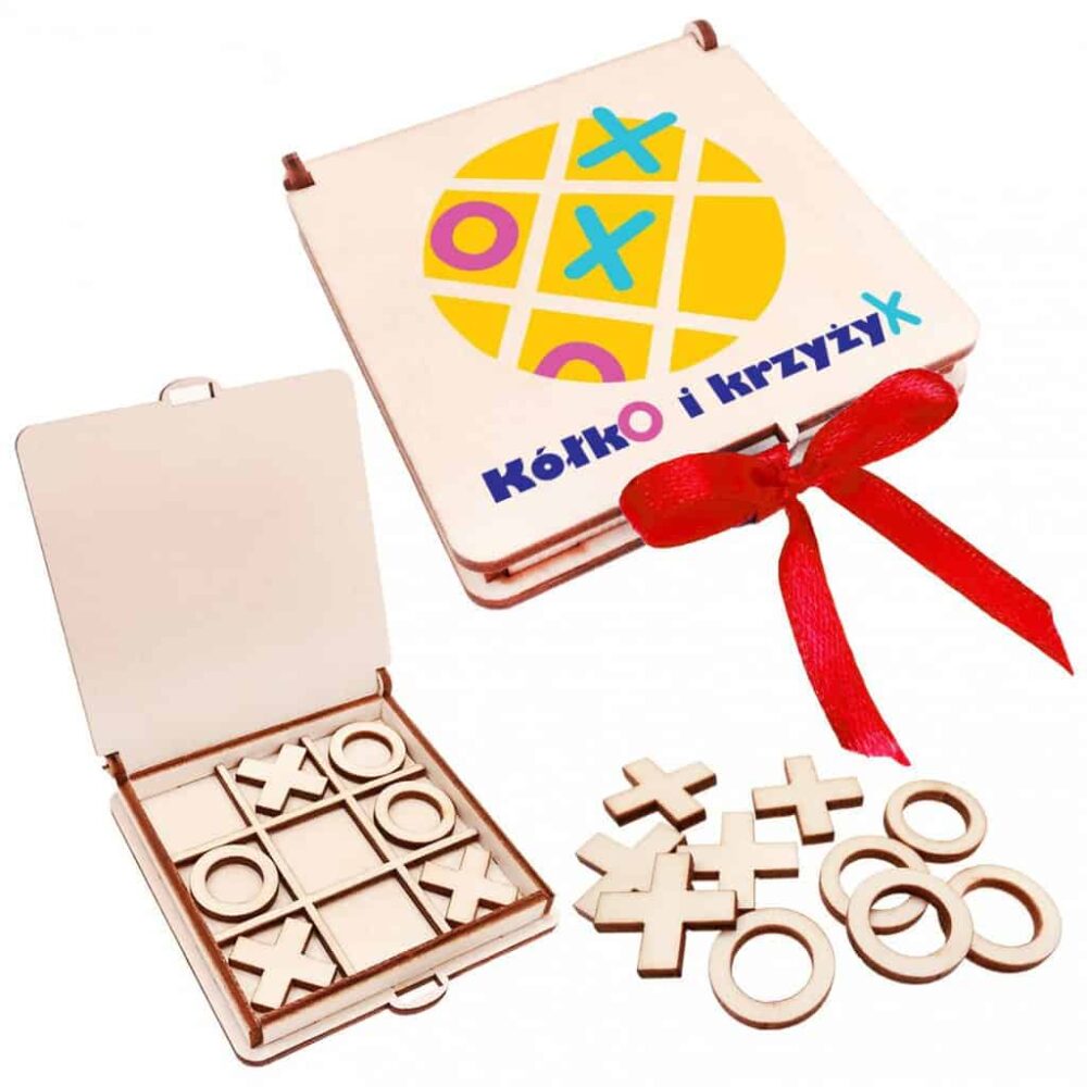Pudełko kółko i krzyżyk prezent na Dzień Dziecka