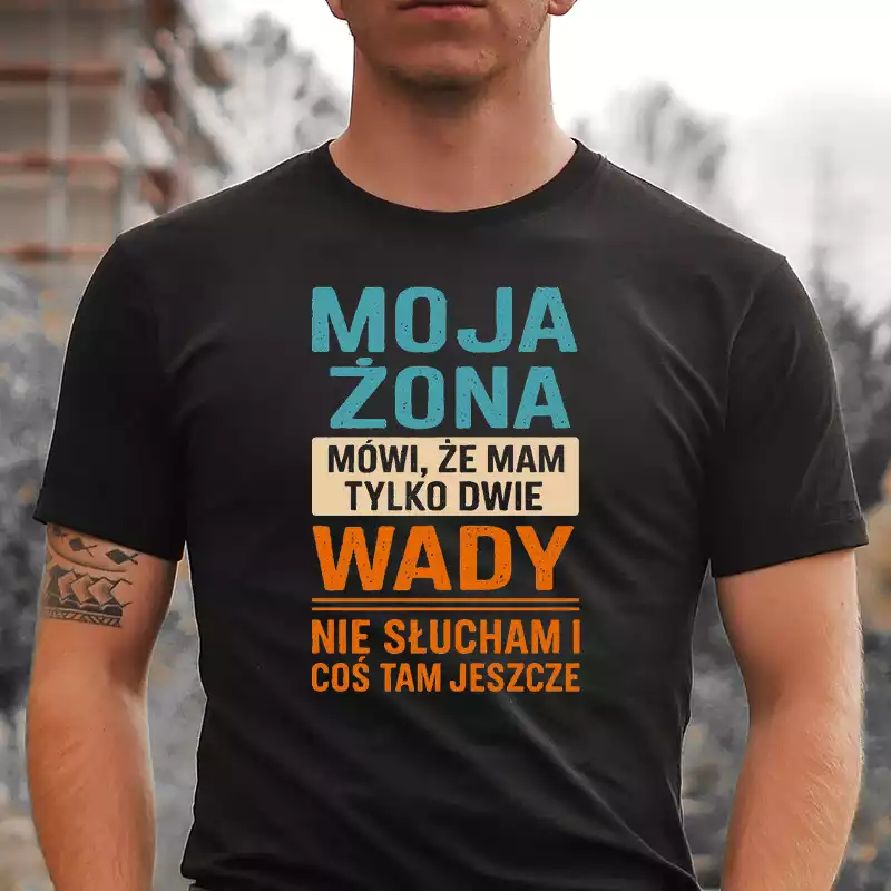 Śmieszna koszulka dla męża super pomysł na prezent