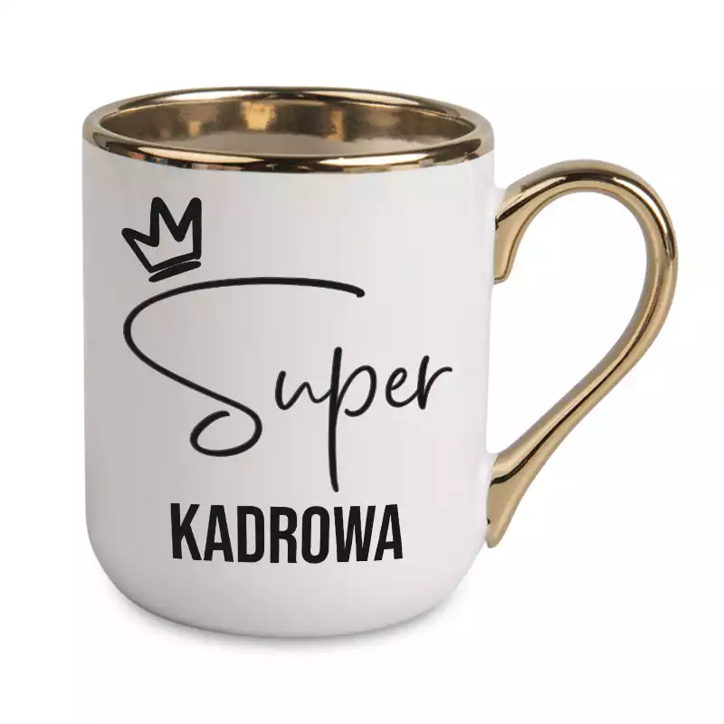 Kubek kadrowej pomysł na prezent dla koleżanki SUPER KADROWEJ do pracy