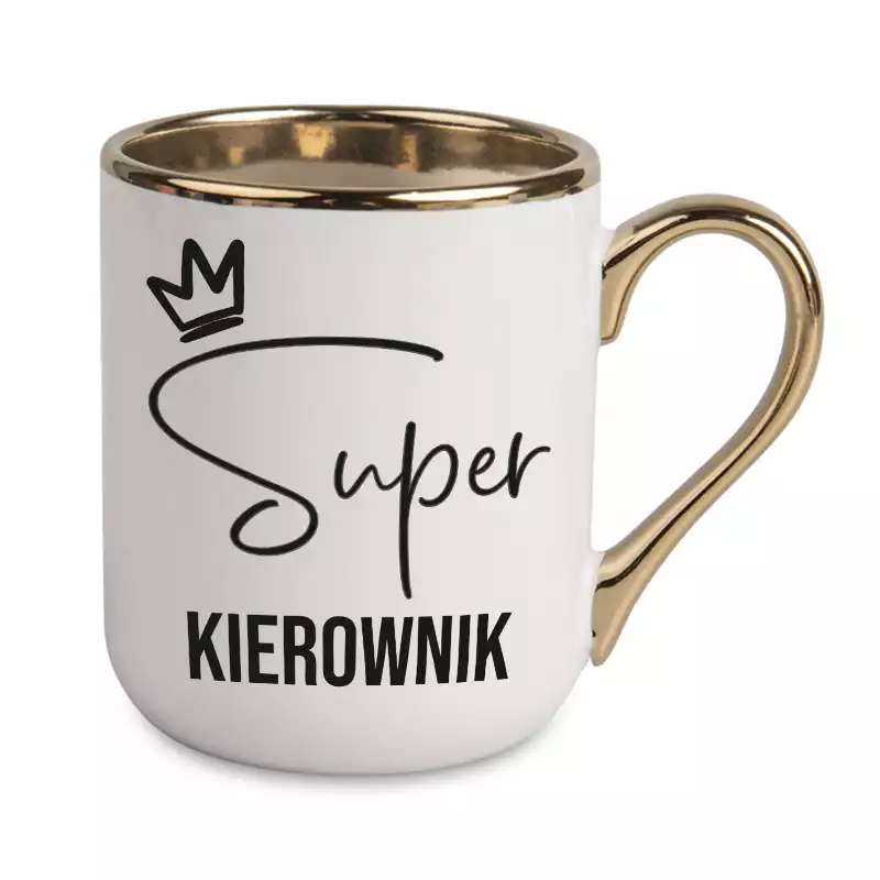Kubek kierownika na prezent do pracy SUPER KIEROWNIK