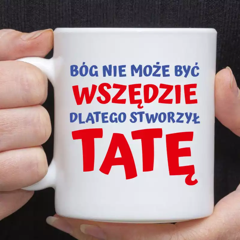 Kubek dla taty super na prezent dla ojca dwustronny