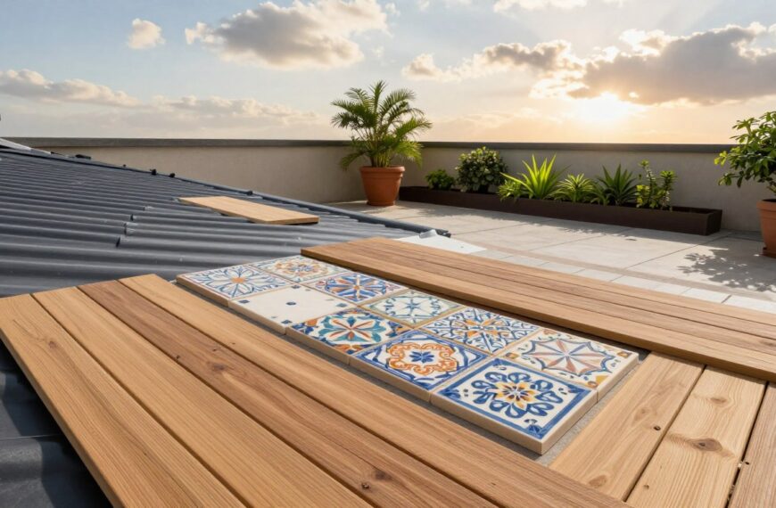 Co można położyć na papę na tarasie