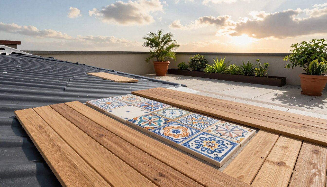 Co można położyć na papę na tarasie