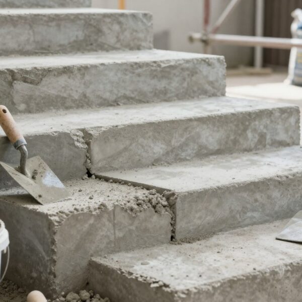 Czym nadlać schody betonowe