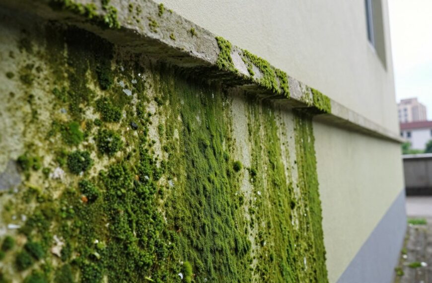 Czym usunąć zielony nalot na elewacji