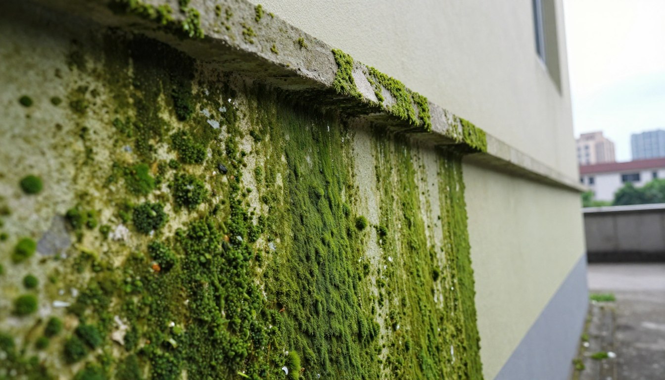 Czym usunąć zielony nalot na elewacji
