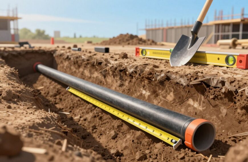 Jak głęboko zakopać rury drenażowe