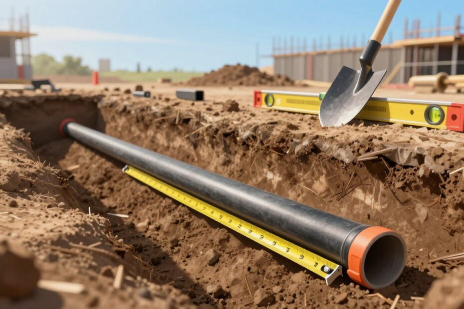 Jak głęboko zakopać rury drenażowe