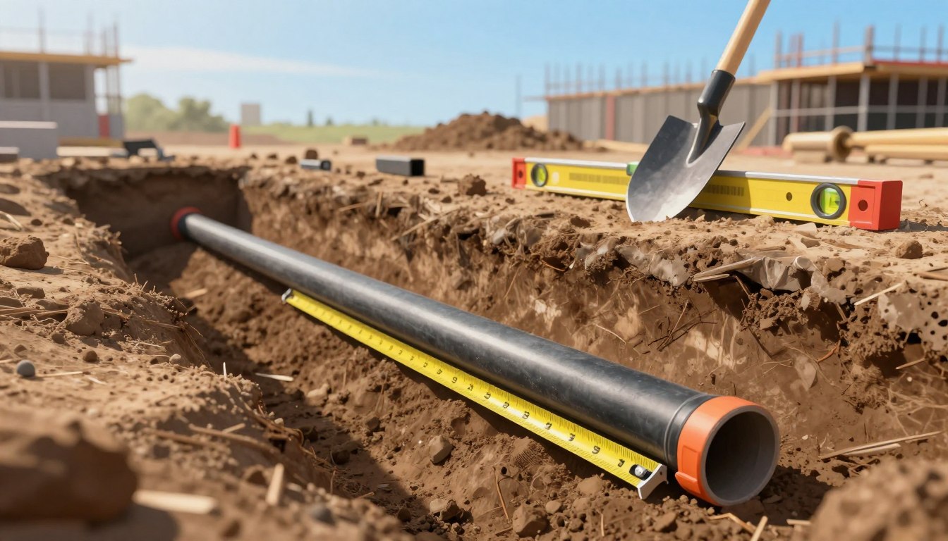 Jak głęboko zakopać rury drenażowe