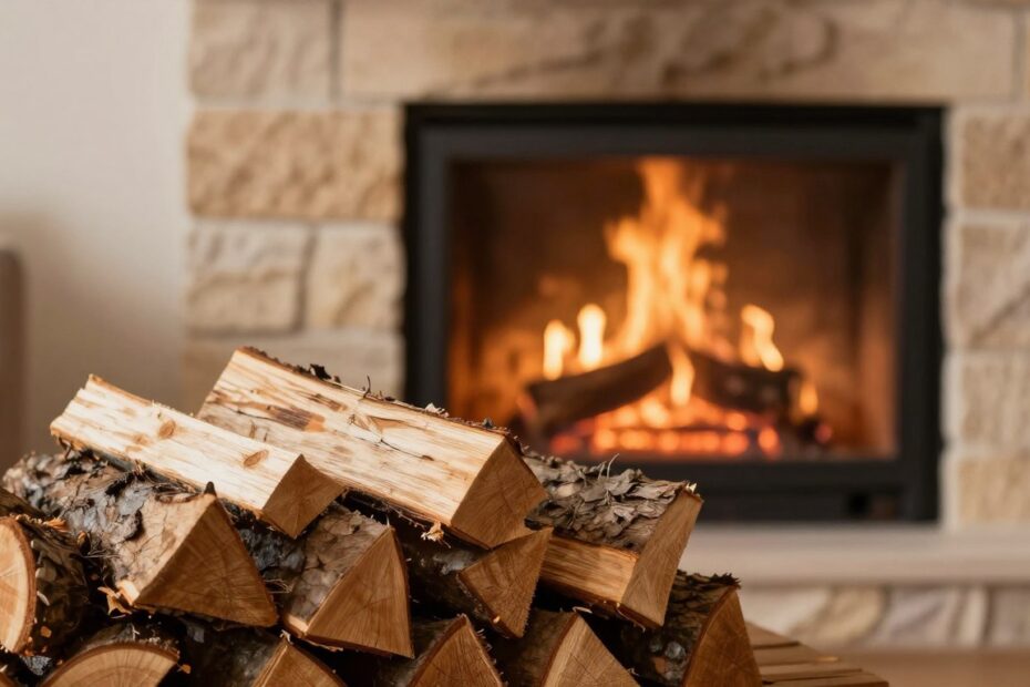 Jak układać drewno w kominku