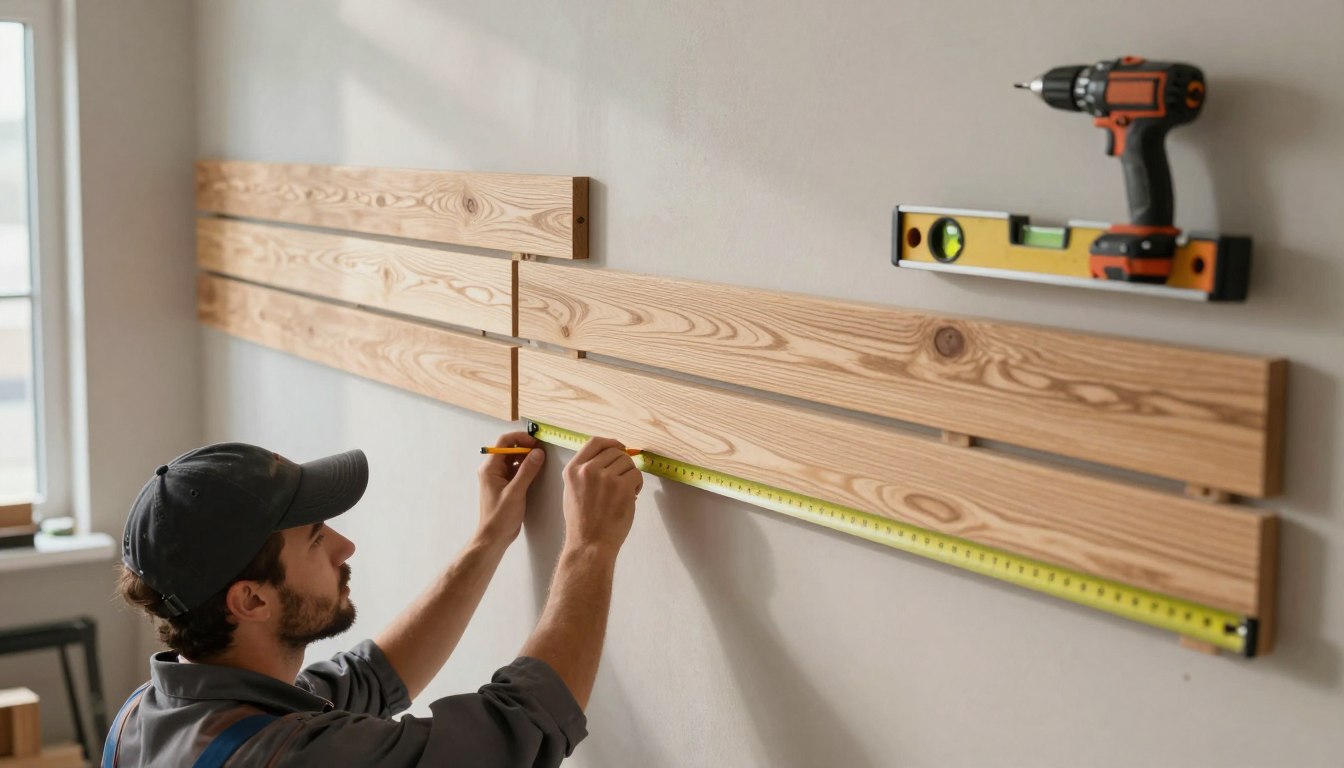 Jak zamontować lamele na ścianie