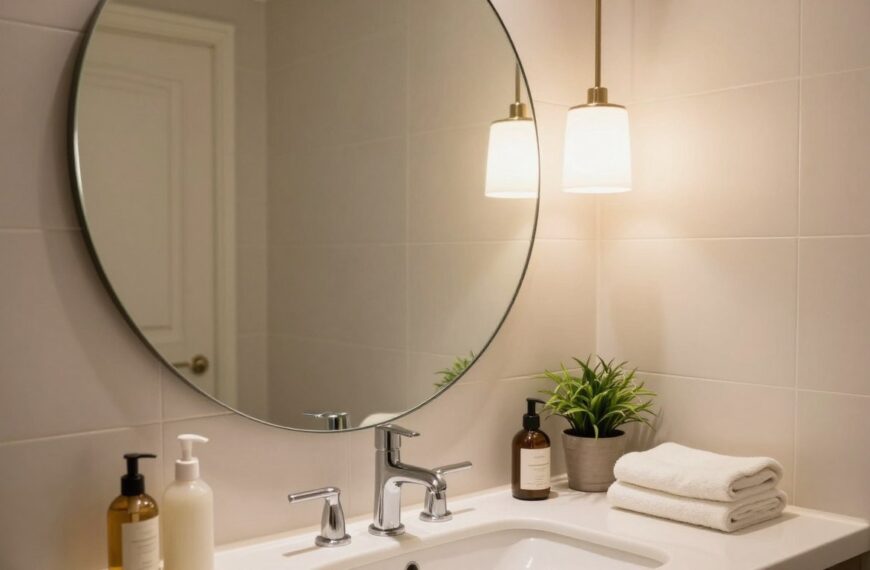 Lustro w małej łazience