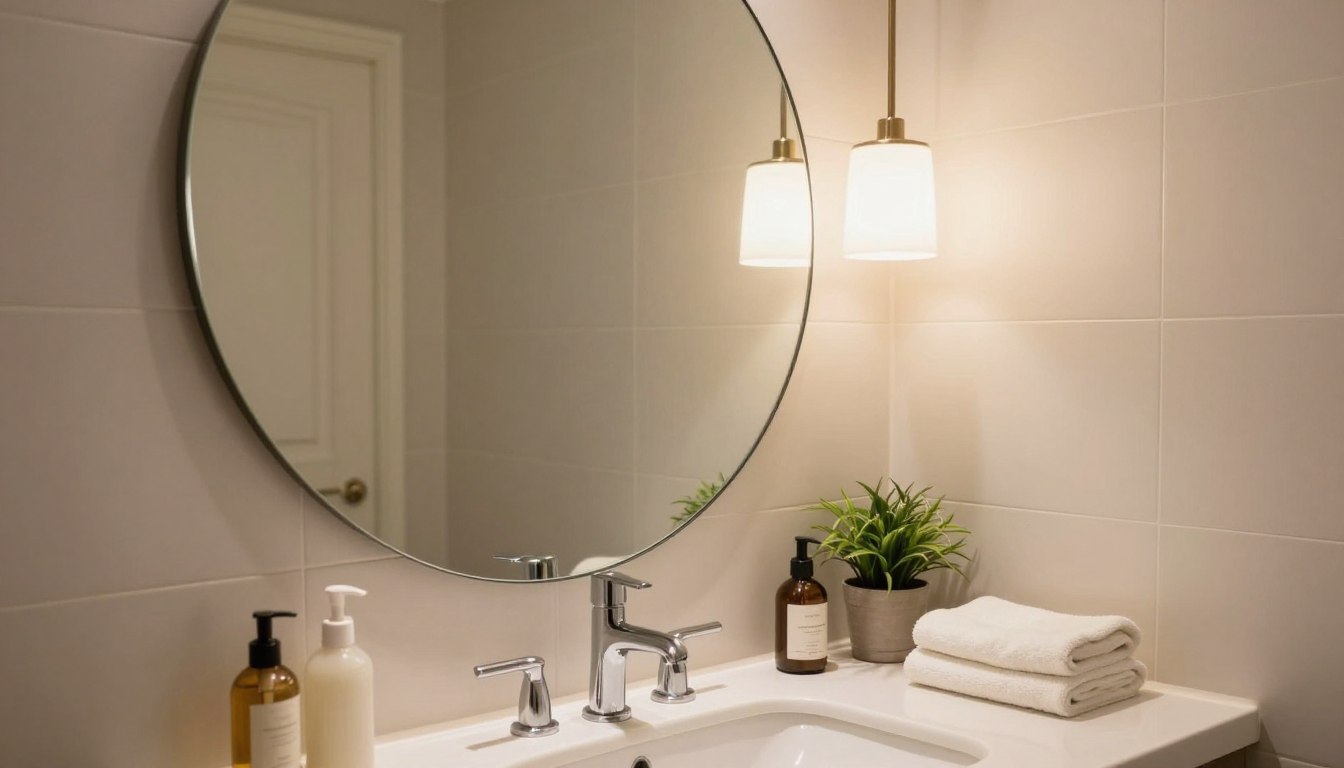 Lustro w małej łazience