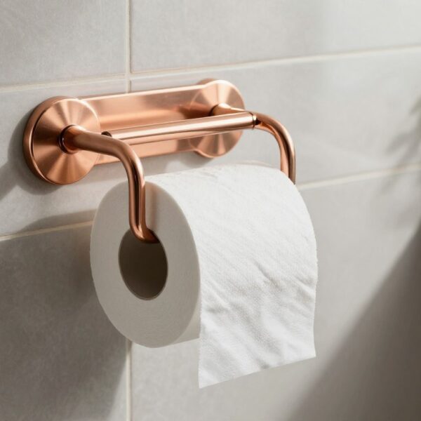 Miedziany uchwyt na papier toaletowy