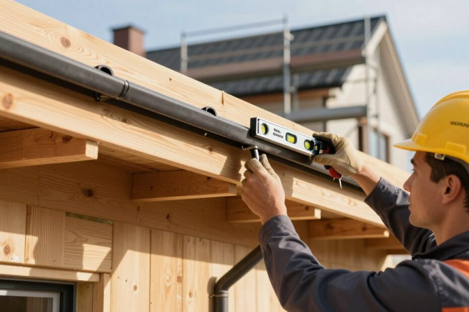 Montaż podbitki dachowej