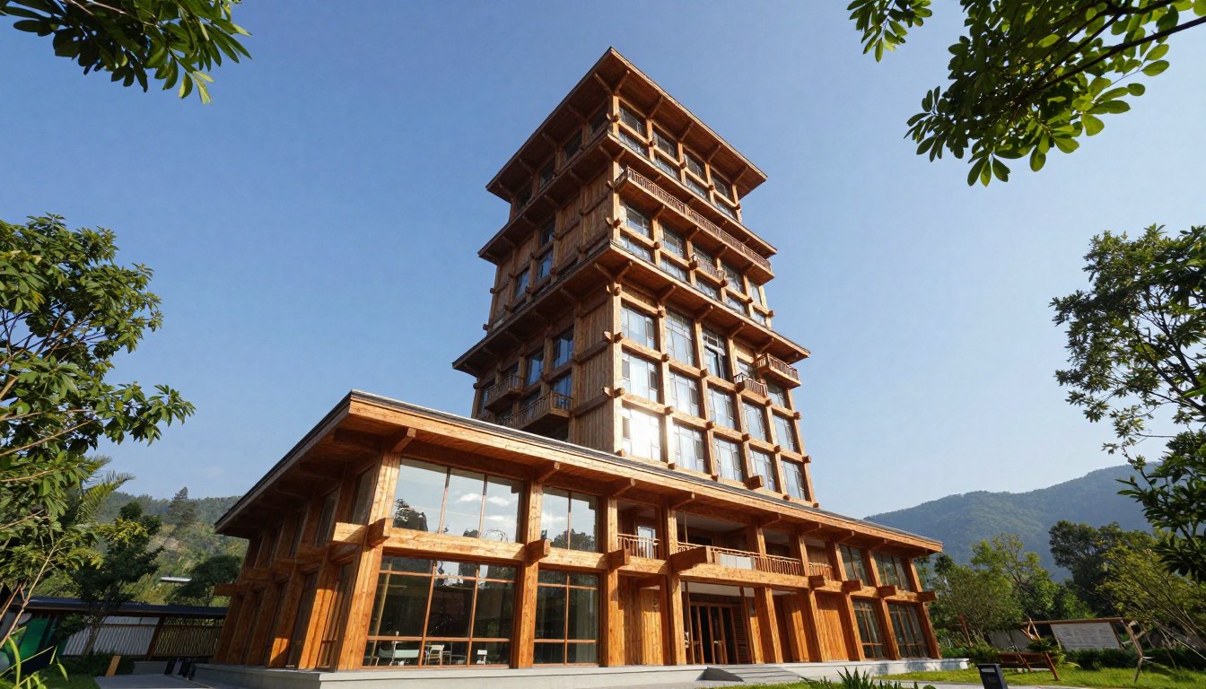 Najwyższa budowla z drewna