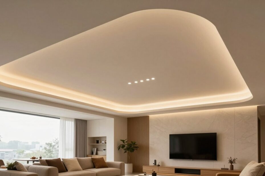 Podwieszany sufit w salonie jak zrobić