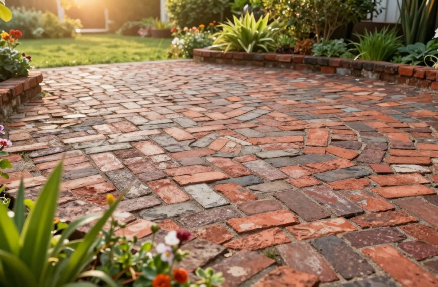 Taras z cegły rozbiórkowej – jak wykonać efektowną nawierzchnię w rustykalnym stylu