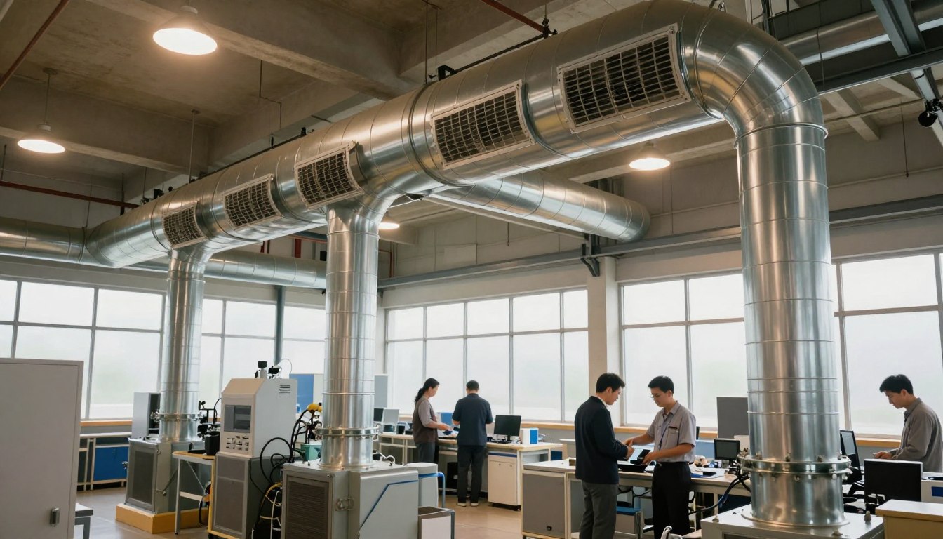 Wentylacja hali produkcyjnej