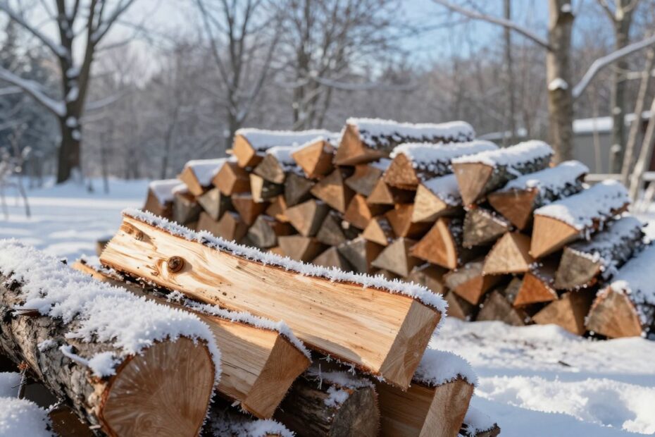 Czy drewno schnie na mrozie