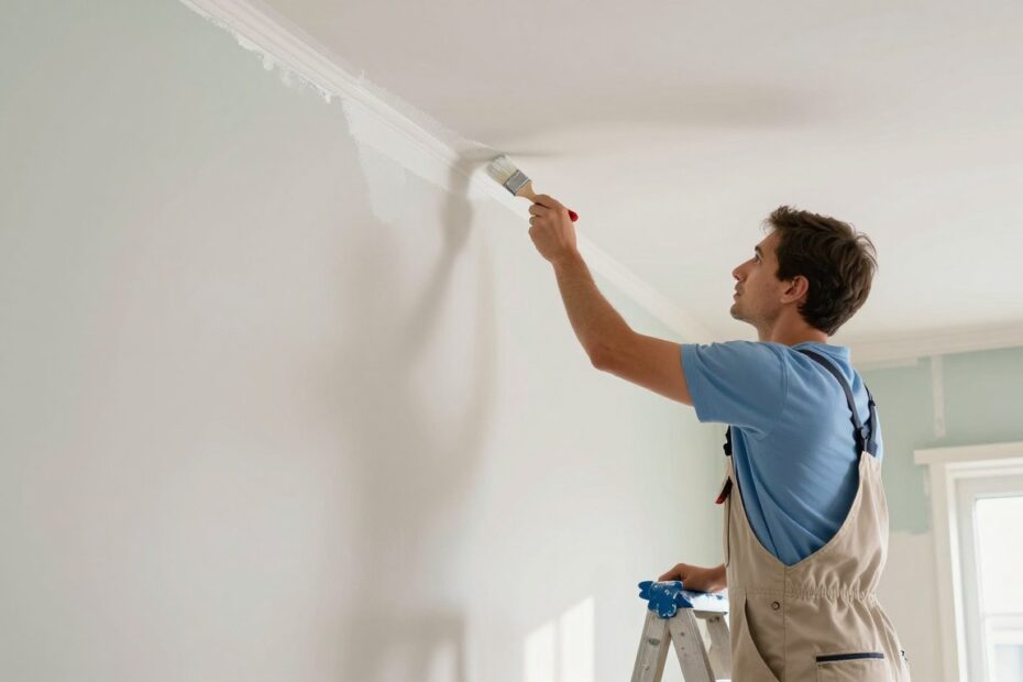 Jak malować ściany na styku z sufitem