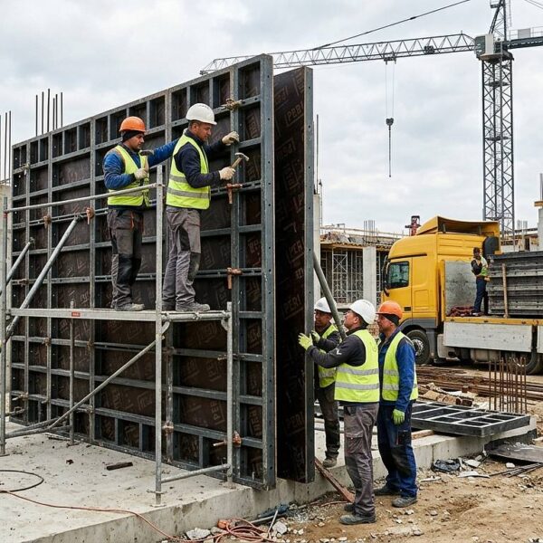 Sprawne ściany betonowe dzięki wynajmowi szalunków