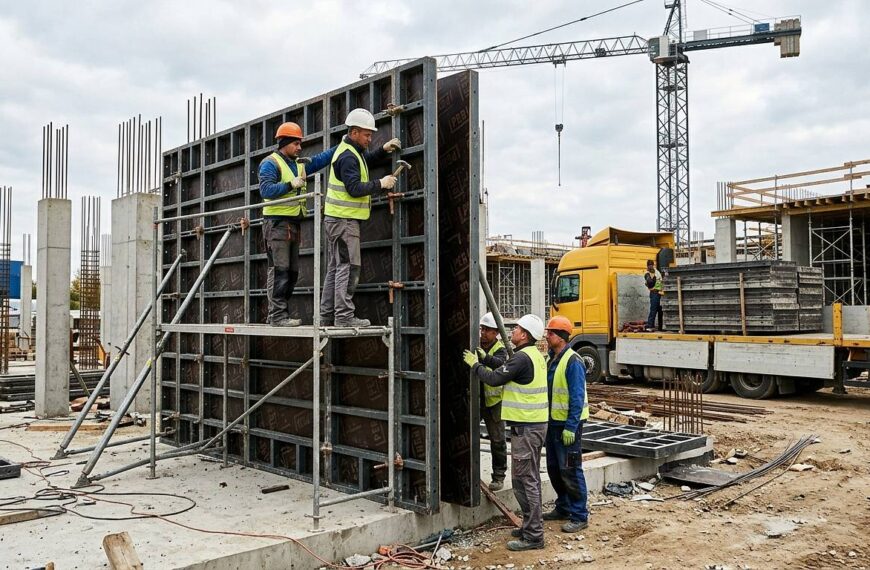 Sprawne ściany betonowe dzięki wynajmowi szalunków