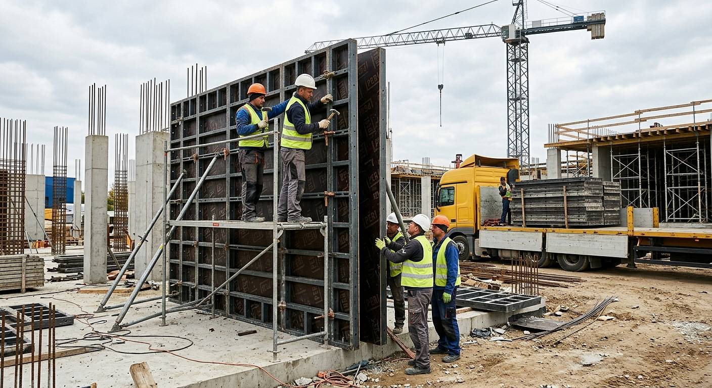 Sprawne ściany betonowe dzięki wynajmowi szalunków